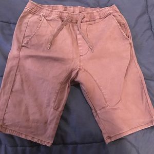 Burgundy cargo shorts